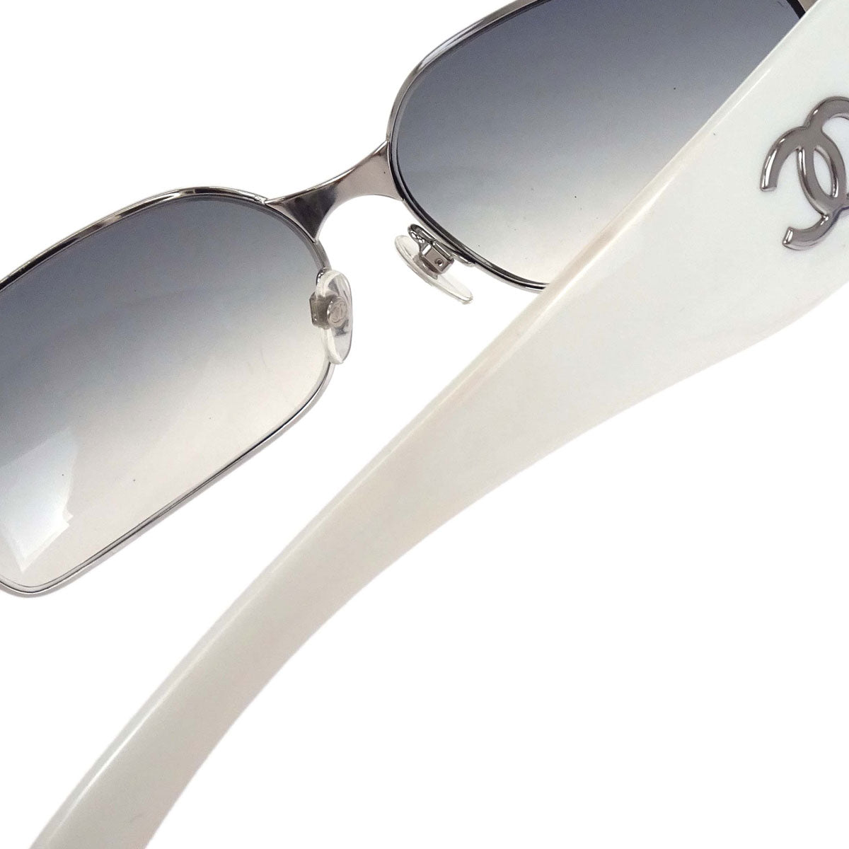 Chanel Sunglasses Eyewear Gray 66□16 130 Small Good
