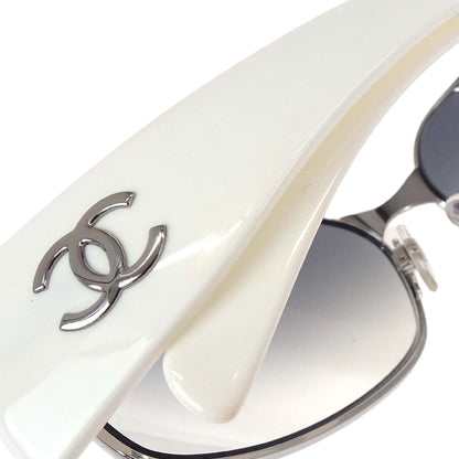 Chanel Sunglasses Eyewear Gray 66□16 130 Small Good