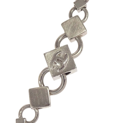 Chanel Cube Silver Chain Belt 04P Small Good