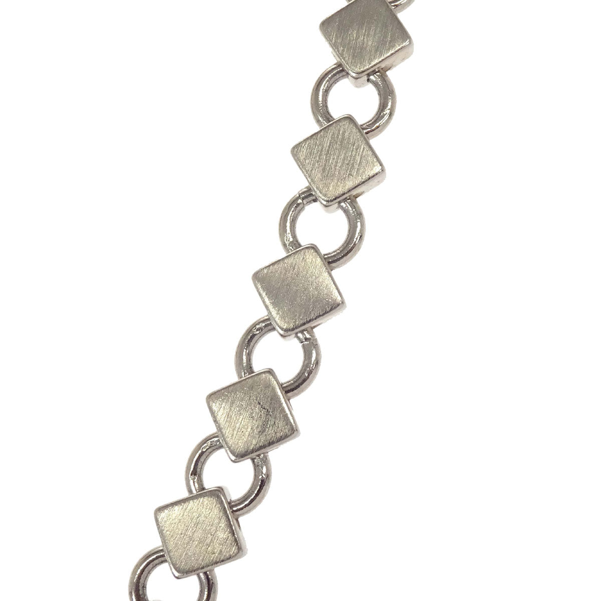 Chanel Cube Silver Chain Belt 04P Small Good