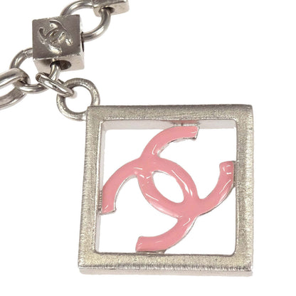 Chanel Cube Silver Chain Belt 04P Small Good