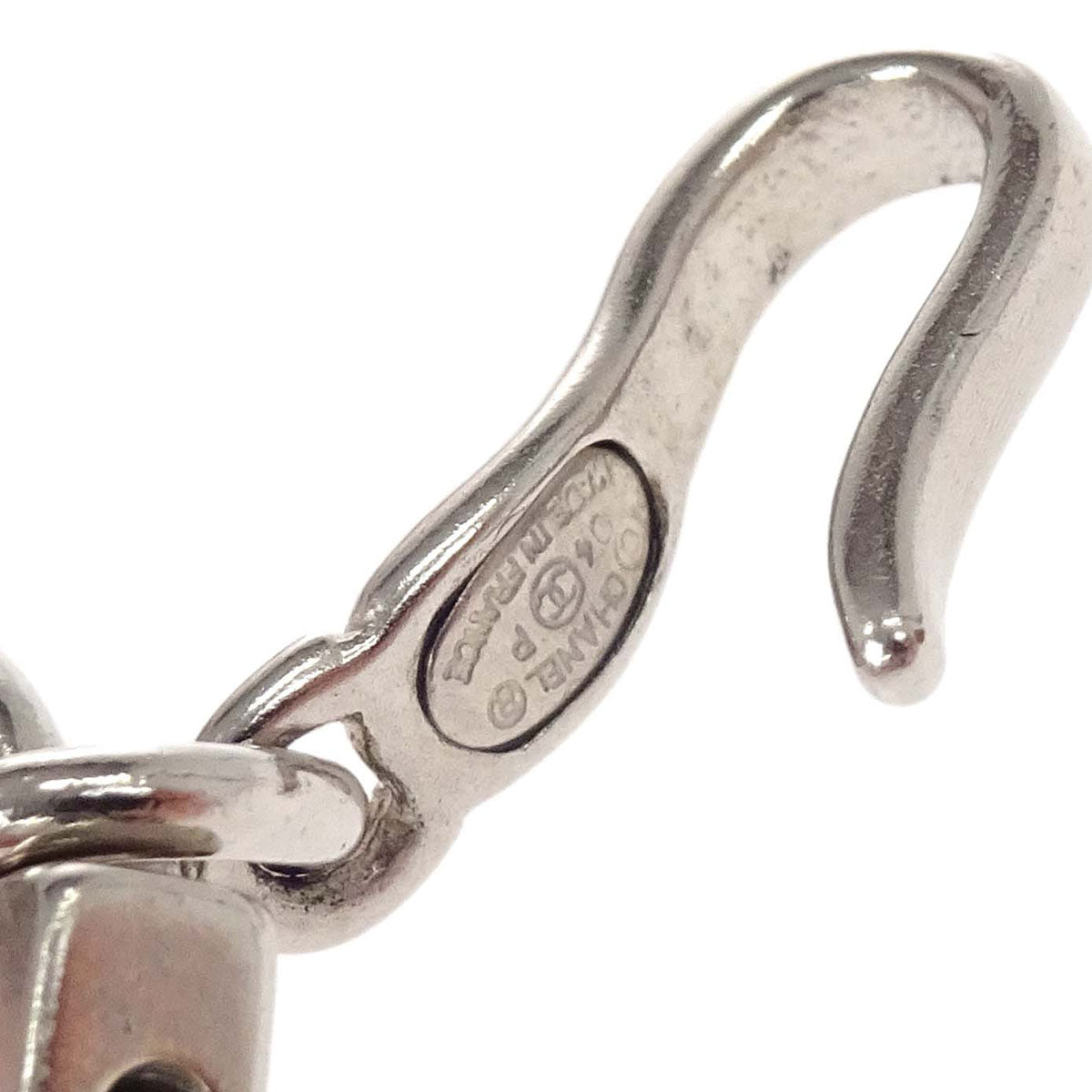 Chanel Cube Silver Chain Belt 04P Small Good