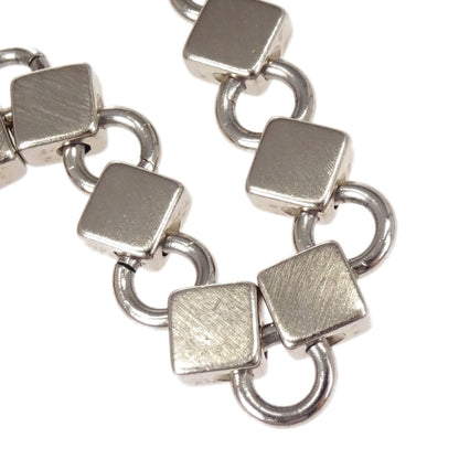 Chanel Cube Silver Chain Belt 04P Small Good