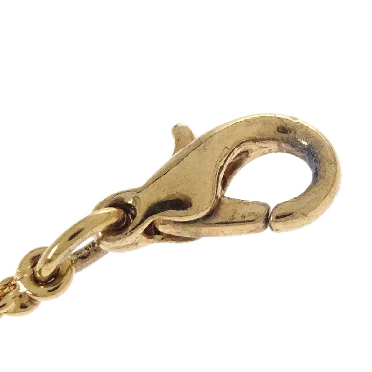 Christian Dior Necklace Pendant Gold Rhinestone