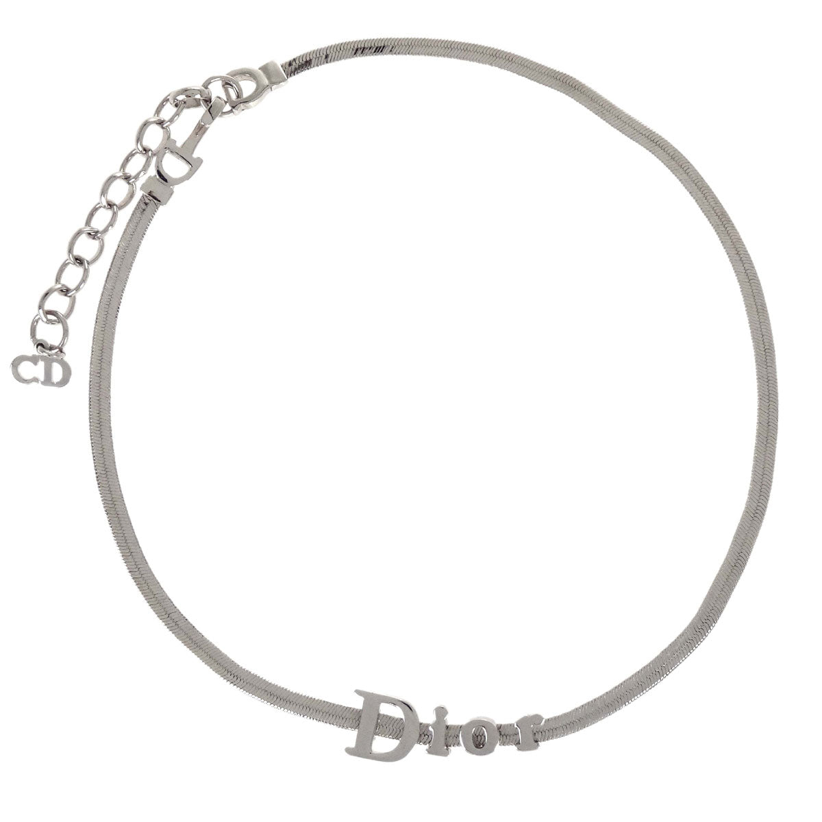 Christian Dior Necklace Pendant Silver