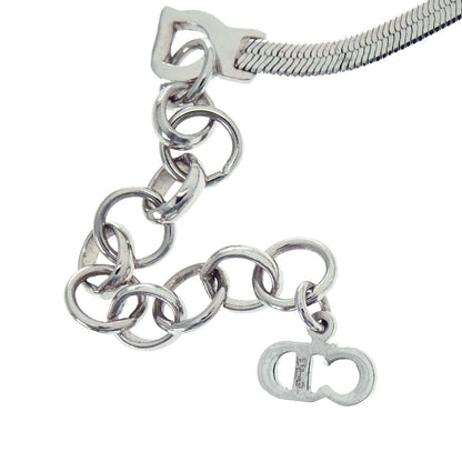 Christian Dior Necklace Pendant Silver