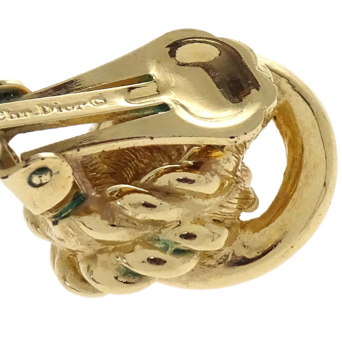 Christian Dior Clip-On Earrings Gold
