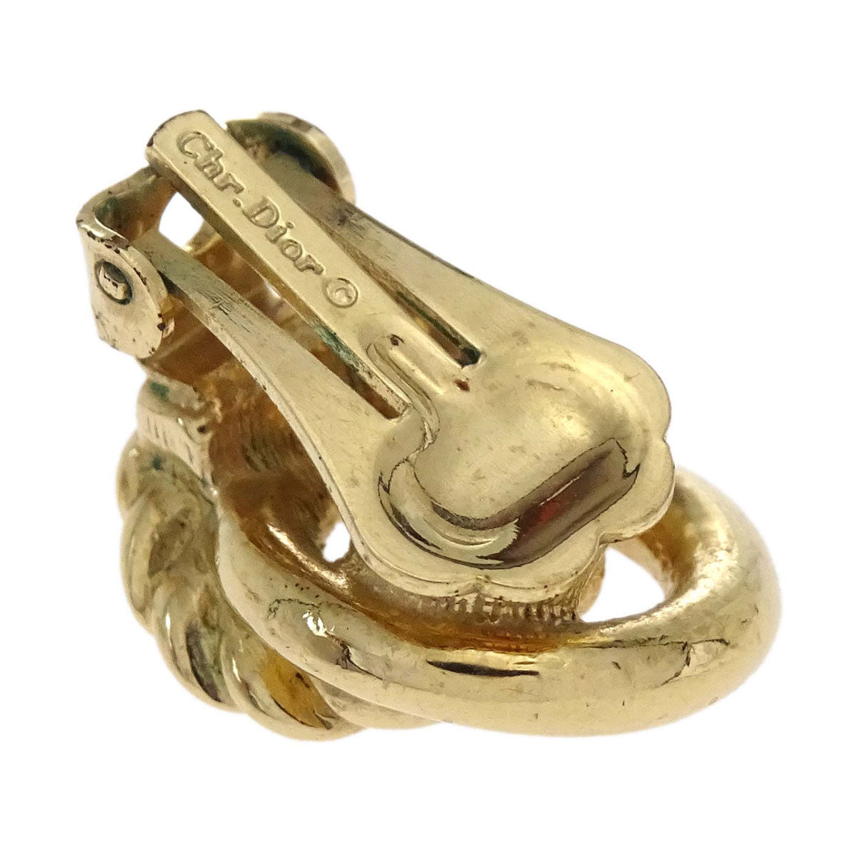 Christian Dior Clip-On Earrings Gold
