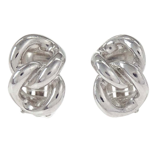 Christian Dior Clip-On Earrings Silver