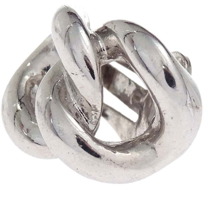 Christian Dior Clip-On Earrings Silver