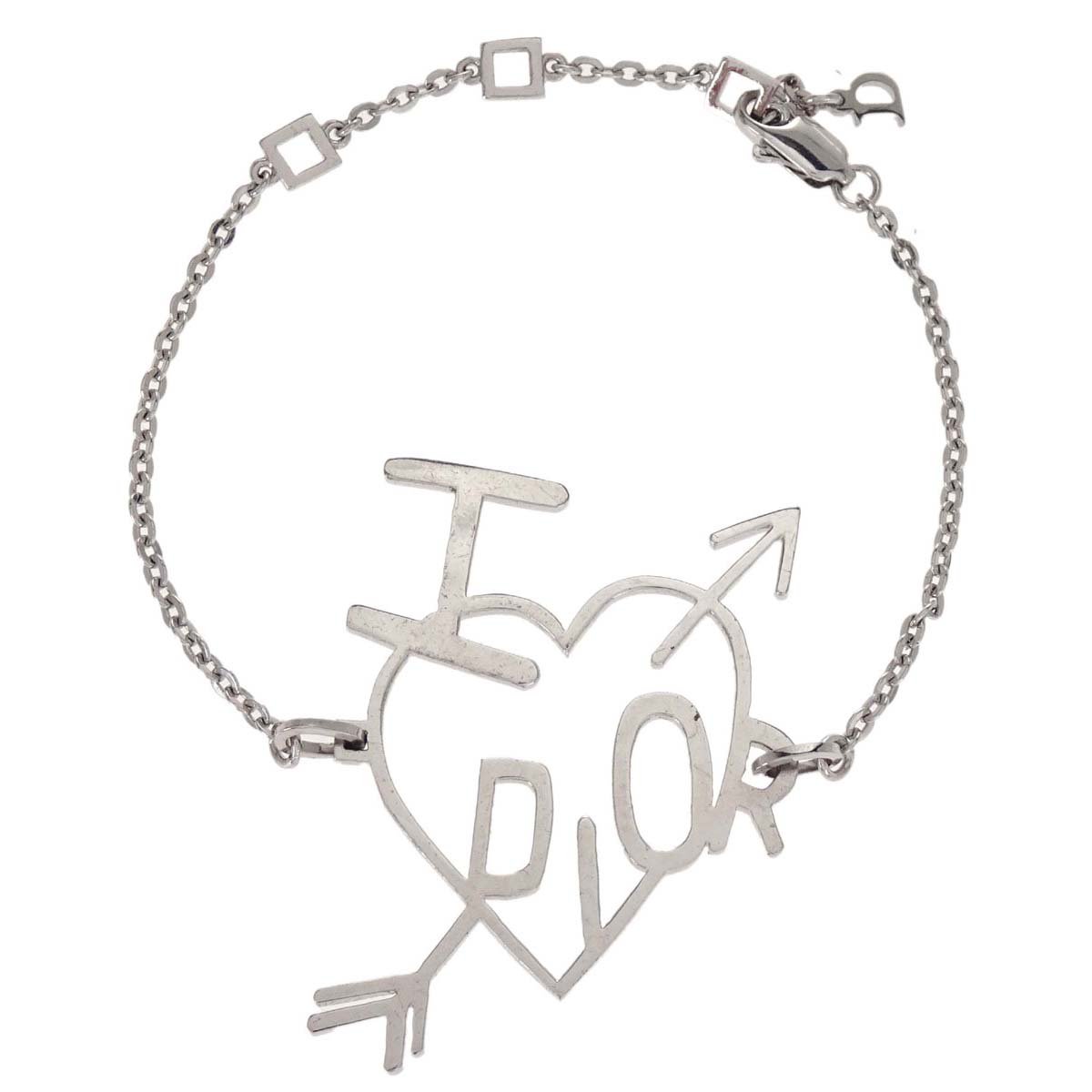 Christian Dior Arrow Heart Bracelet Silver