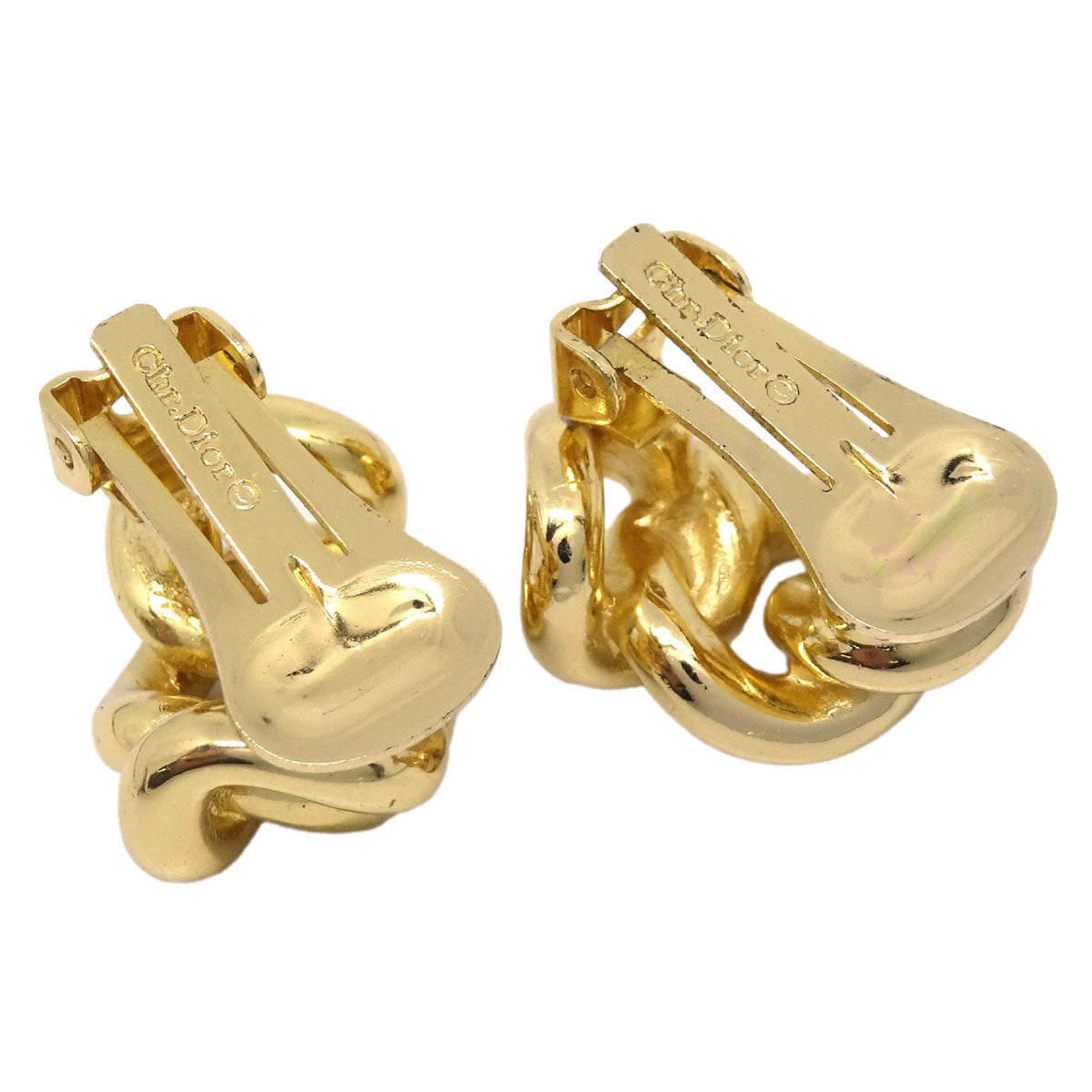Christian Dior Clip-On Earrings Gold