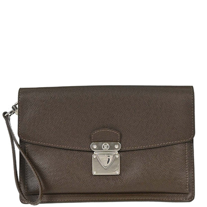 Louis Vuitton 2010 Brown Taiga Belaia Clutch Bag M32598