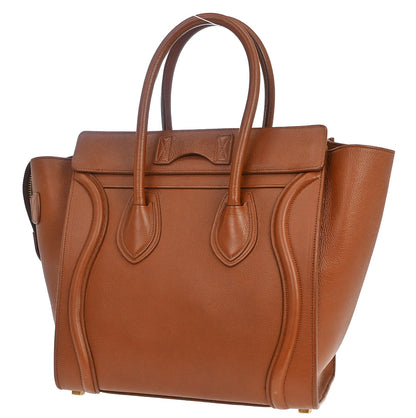 Celine Brown Luggage Micro Tote Handbag