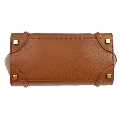 Celine Brown Luggage Micro Tote Handbag