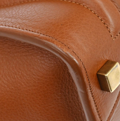Celine Brown Luggage Micro Tote Handbag