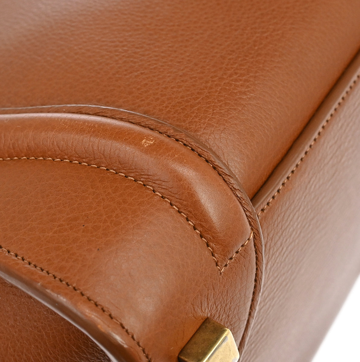 Celine Brown Luggage Micro Tote Handbag