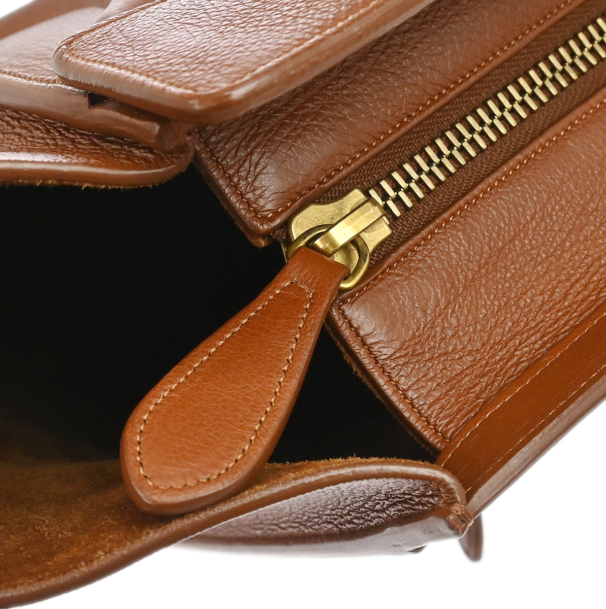 Celine Brown Luggage Micro Tote Handbag