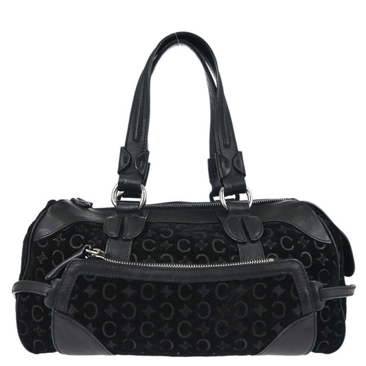Celine Black Suede C Macadam Handbag