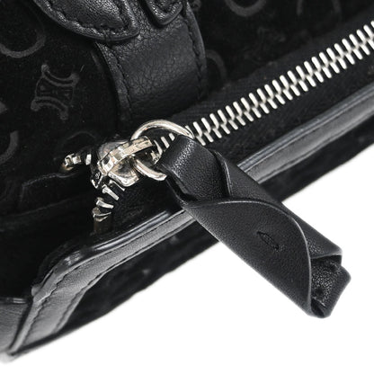Celine Black Suede C Macadam Handbag
