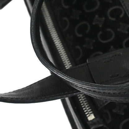 Celine Black Suede C Macadam Handbag