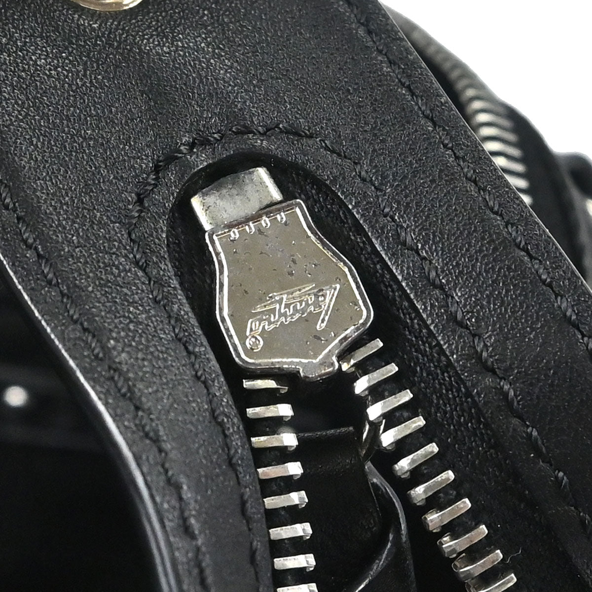 Celine Black Suede C Macadam Handbag