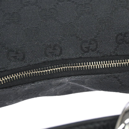 Gucci Black GG Canvas Horsebit Handbag