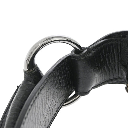 Gucci Black GG Canvas Horsebit Handbag