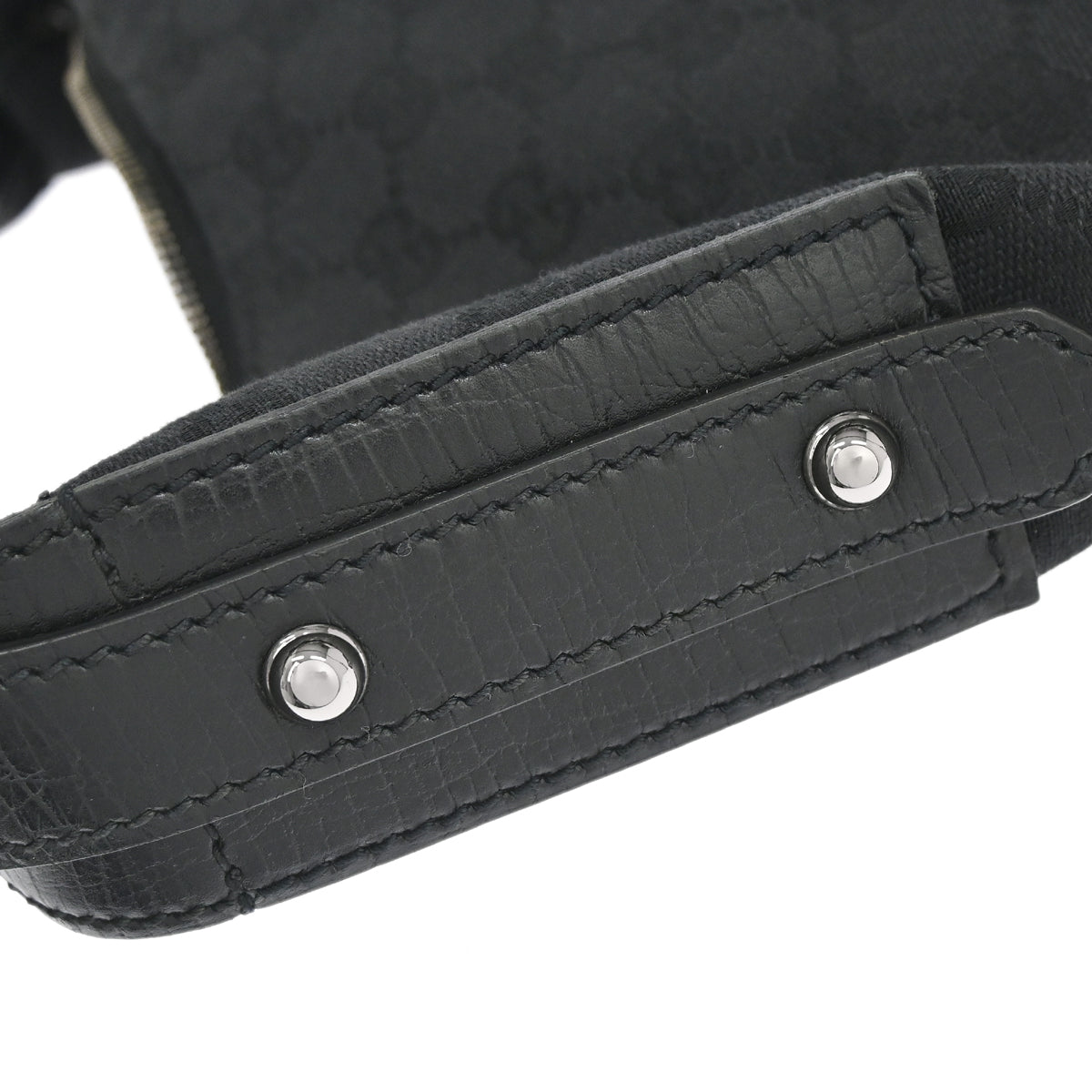 Gucci Black GG Canvas Horsebit Handbag