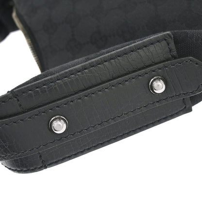 Gucci Black GG Canvas Horsebit Handbag