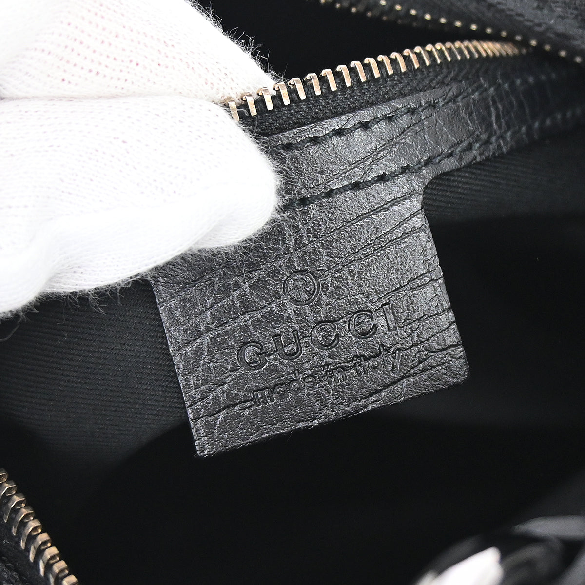 Gucci Black GG Canvas Horsebit Handbag
