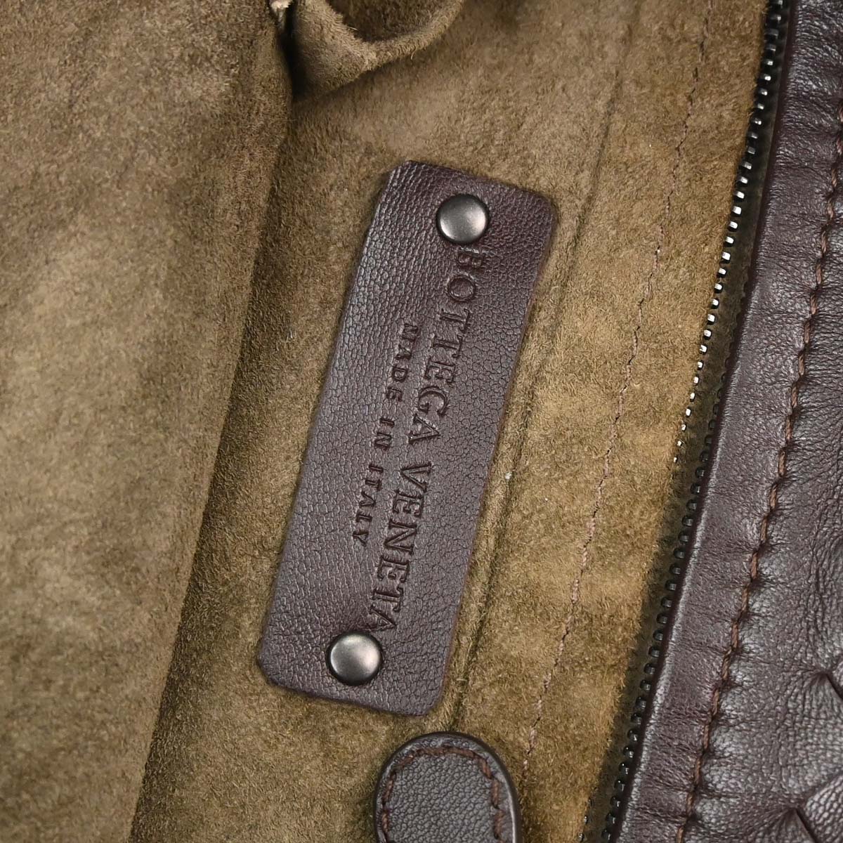 Bottega Veneta Brown Leather Intrecciato Tote Handbag