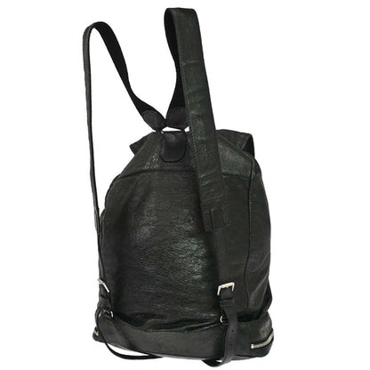 Balenciaga Black Lambskin Traveller Backpack