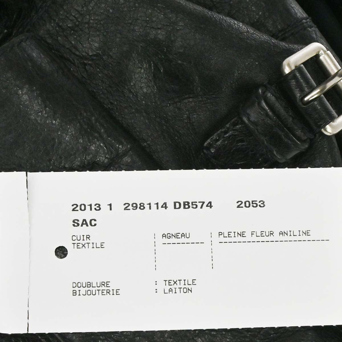 Balenciaga Black Lambskin Traveller Backpack