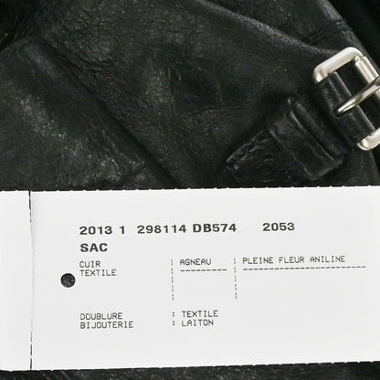 Balenciaga Black Lambskin Traveller Backpack