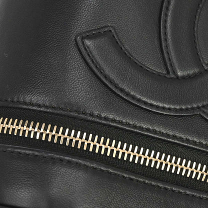 Chanel 2019 Black Lambskin Vanity 2way Shoulder Handbag