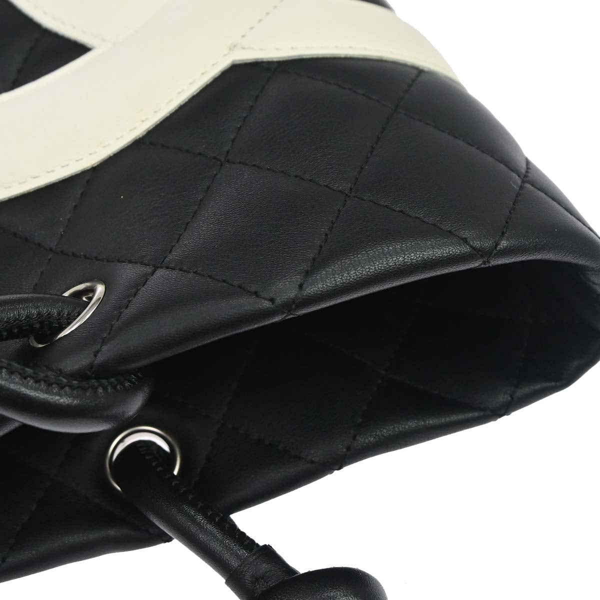 Chanel 2005-2006 Black Calfskin Cambon Ligne Tote Handbag
