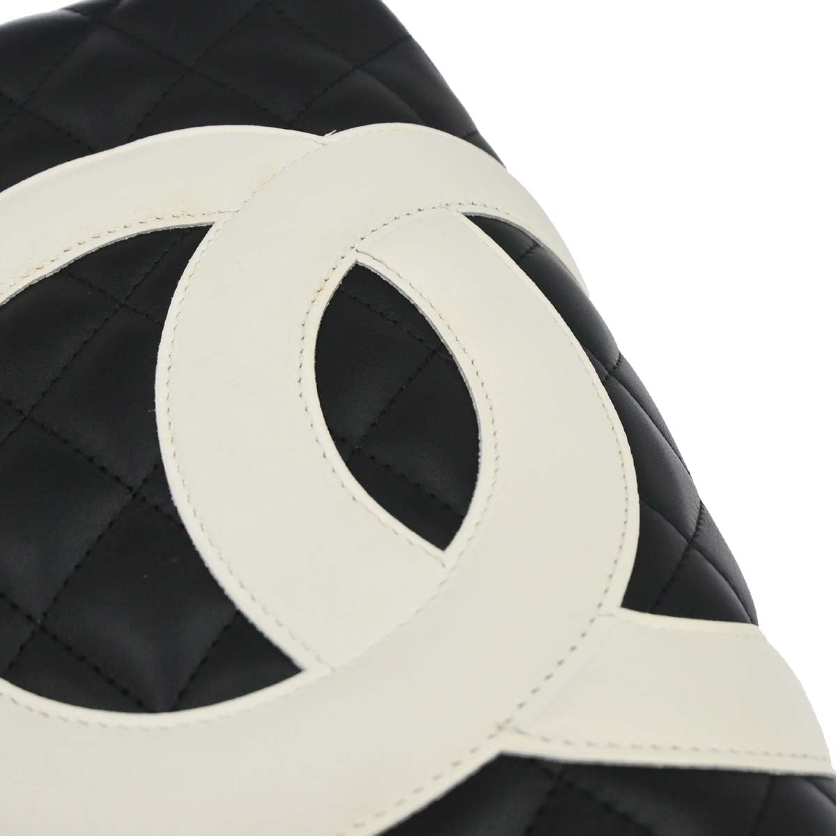 Chanel 2005-2006 Black Calfskin Cambon Ligne Tote Handbag