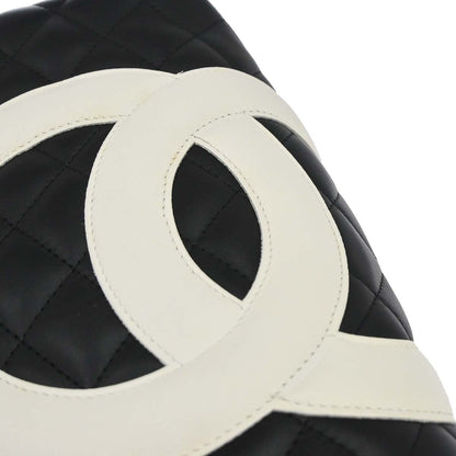 Chanel 2005-2006 Black Calfskin Cambon Ligne Tote Handbag