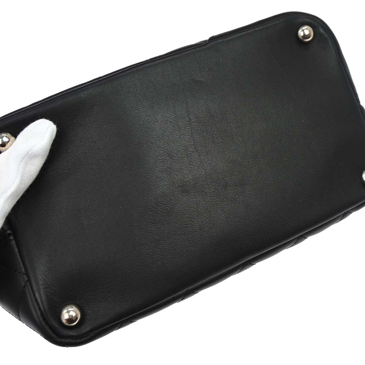 Chanel 2005-2006 Black Calfskin Cambon Ligne Tote Handbag