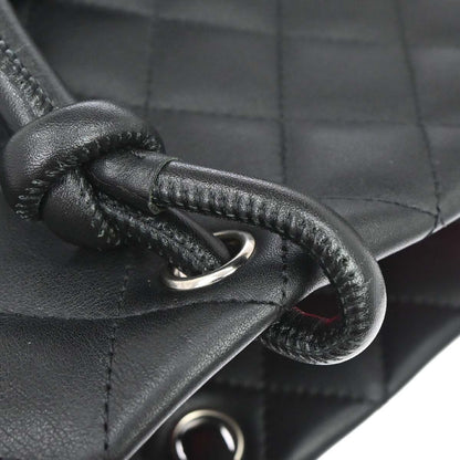 Chanel 2005-2006 Black Calfskin Cambon Ligne Tote Handbag