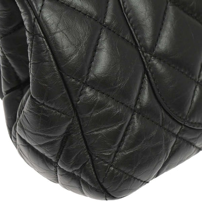 Chanel 2017 Black Calfskin Mademoiselle Lock Hanger Flap Shoulder Bag