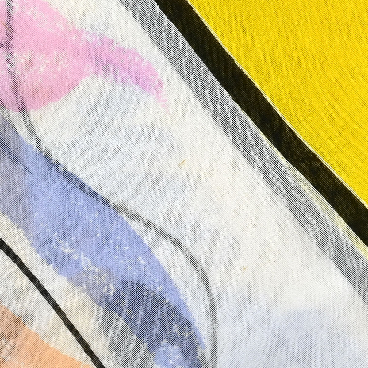 Chanel Big Scarf Pareo Yellow White
