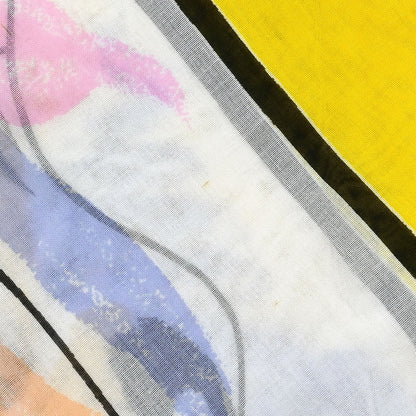 Chanel Big Scarf Pareo Yellow White