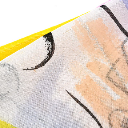 Chanel Big Scarf Pareo Yellow White