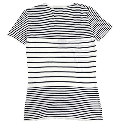 Chanel Short Sleeve Border Top White #36