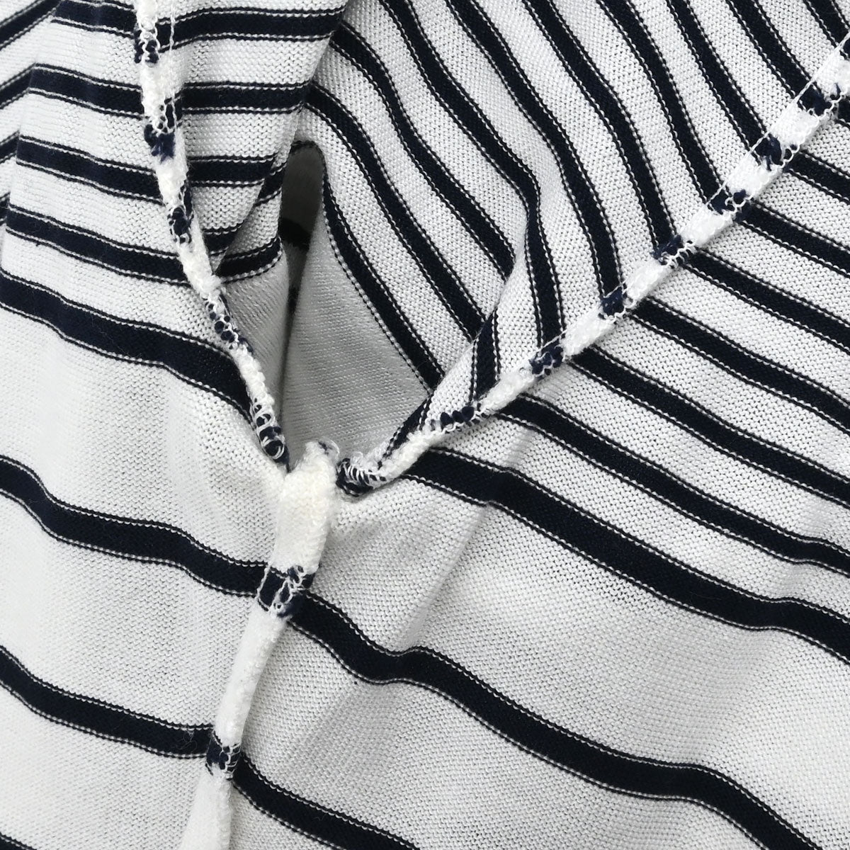 Chanel Short Sleeve Border Top White #36