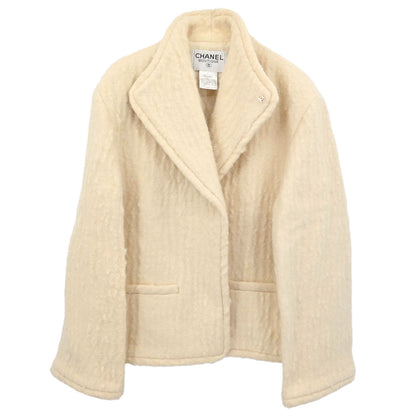 Chanel 1998 Single Breasted Jacket Ivory #42