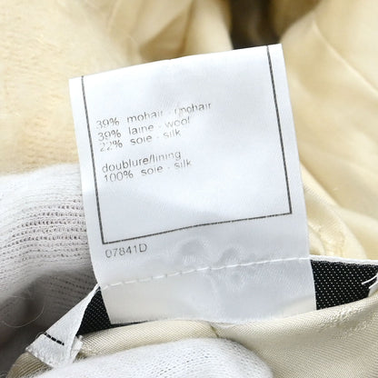 Chanel 1998 Single Breasted Jacket Ivory #42