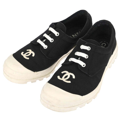Chanel * Sneakers Black White Shoes #36